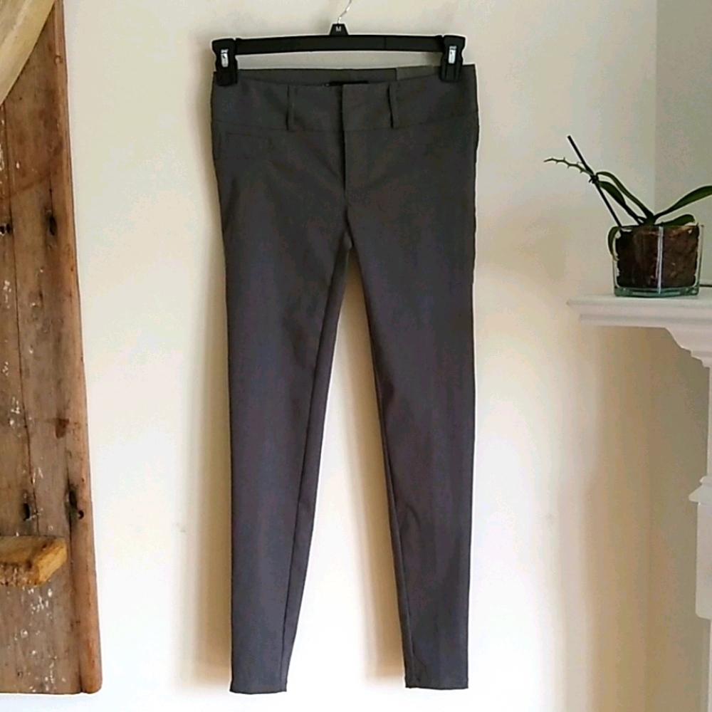 Maurices gray smart skinny pants short 0